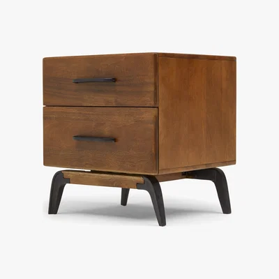 Made.com Lucien Bedside, Dark Mango Wood