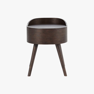 Made.com Ada Bedside Table, Dark Stain Oak