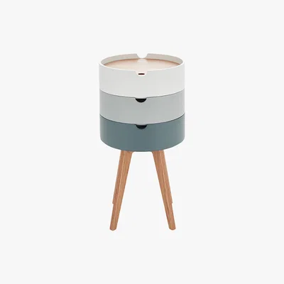 Made.com Cairn Bedside Table, Grey