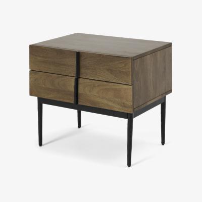 Made.com Rakara Bedside Table, Warm Chestnut Mango Wood