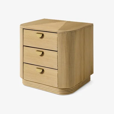 Made.com Azrou Bedside Table, Natural Cane