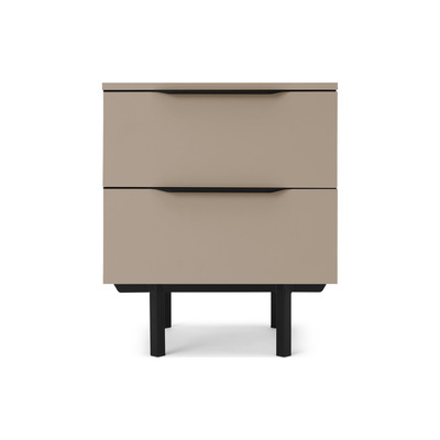 Made.com Damien Bedside Table, Cappuccino & Black
