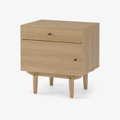 Made.com Asger Bedside Table, Oak Effect