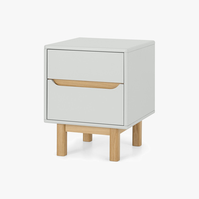Made.com Jayden Bedside Table, Grey & Oak