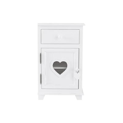 Maisons du Monde White Bedside Table with 1 Drawer