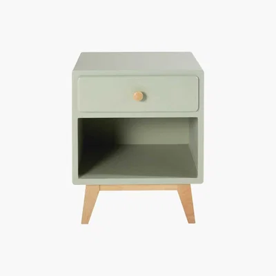 Maisons du Monde Green 1-Drawer Bedside Table Sweet