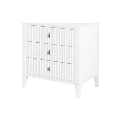 My Furniture Heidi Bedside Table Brass/Silver