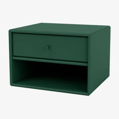 Made in Design Dash Wall-mounted bedside table wood green / Console - W 35.4 x D 30 x H 24 cm - MONTANA