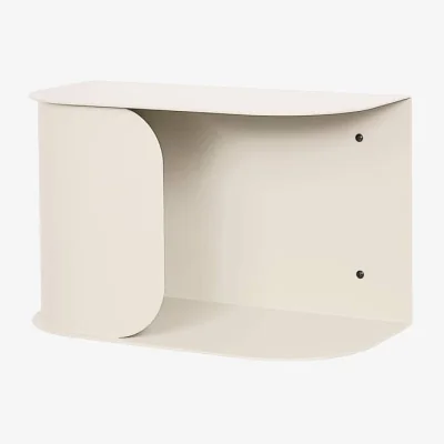Made in Design Steel Wall-mounted bedside table metal beige / L 40 cm - NOBODINOZ