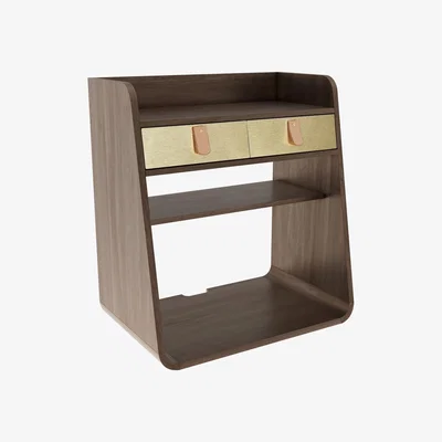 Made in Design Suzon Wall storage - / L 36 x H 39 cm - Walnut by Hartô Natural wood