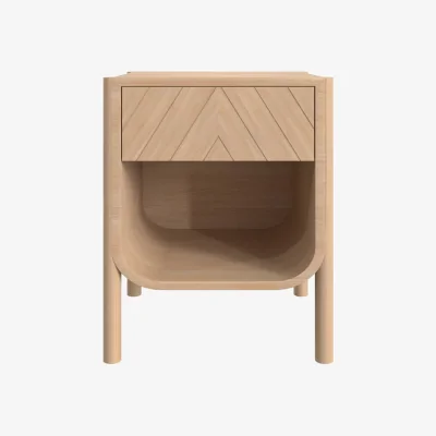 Made in Design Marius Bedside table natural wood / Drawer - Hartô