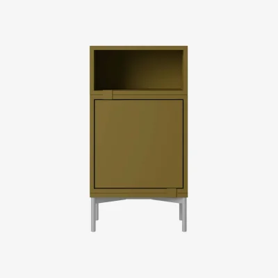 Made in Design Stacked Bedside table wood green / Configuration 2 - Muuto