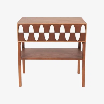 Made in Design Ecailles Bedside table - / 1 drawer - L 60 cm by Maison Sarah Lavoine Natural wood