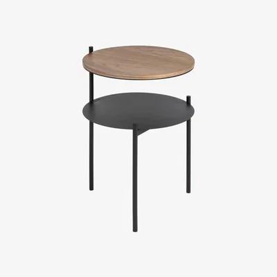 Made in Design Tu Bedside table wood brown / Ø 40 x H 52.5 cm - NOO.MA