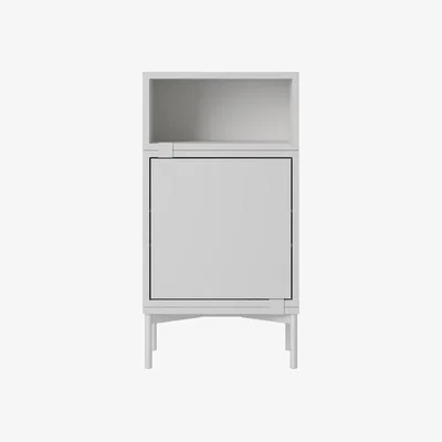Made in Design Stacked Bedside table wood grey / Configuration 2 - Muuto