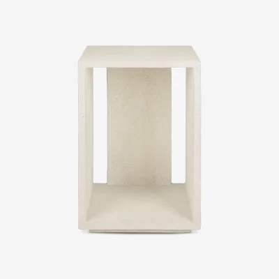 Nordic Nest Ethnicraft Elements bedside table Off white 32x47 cm