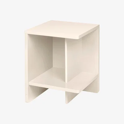Nordic Nest Tenna bedside table right 38x38 cm Rainy day light grey