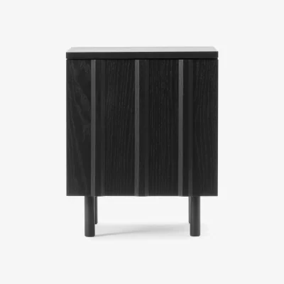 Nordic Nest Normann Copenhagen Rib bedside table Soft black 52x42x40 cm