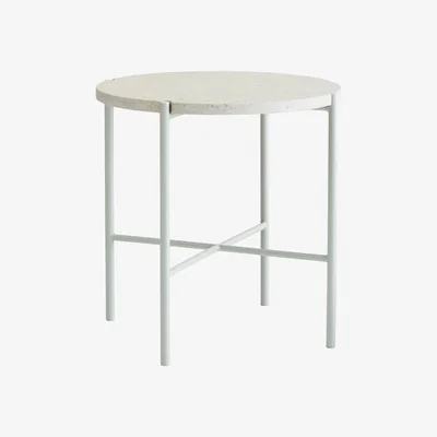 Nordic Nest Aplaryd side table Ø45 cm Limestone