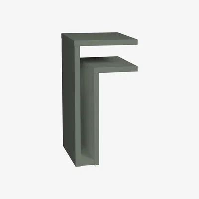 Nordic Nest Maze F-shelf wall shelf green grey Shelf to right