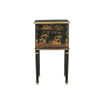 OKA Xin Bedside Table - Black