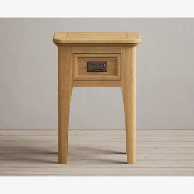 Oak&More Bridstow Solid Oak 1 Drawer Bedside
