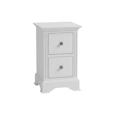 Oak&More Grace Small White Bedside Table