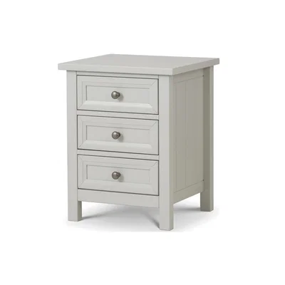 Oak&More Maine 3 Drawer Bedside Dove Grey