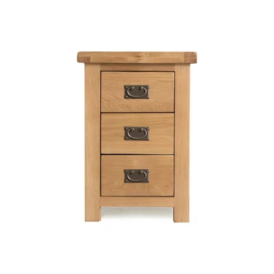 Oak&More Sydney Large 3 Drawer Bedside Cabinet