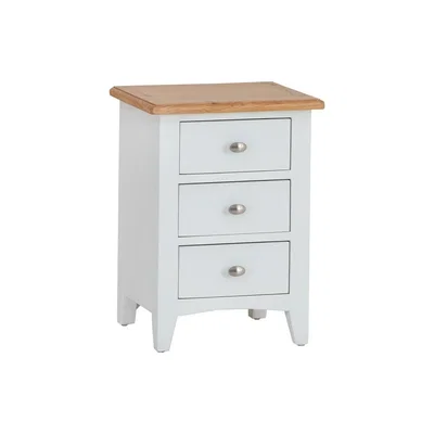 Oak&More Arlia Bedroom 3 Drawer Bedside Cabinet