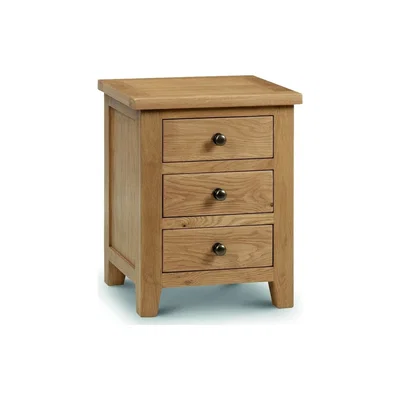Oak&More Minnesota Oak 3 Drawer Bedside Chest