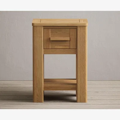 Oak&More Eclipse Solid Oak Bedside Table