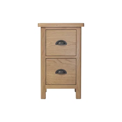 Oak&More Noah Small Rustic Oak Bedside Table