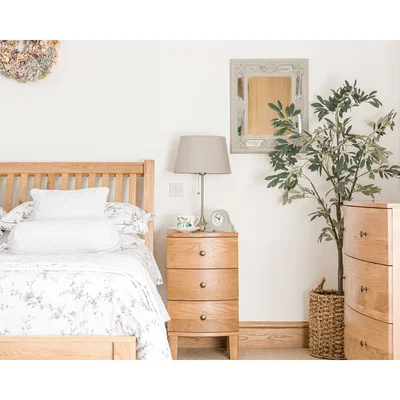 Oak&More Rupert 3 Drawer Bedside Table
