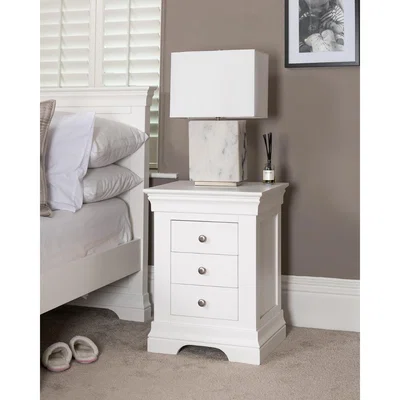 Oak&More Rowland 3 Drawer Bedside Table