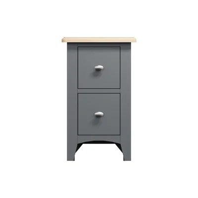 Oak&More Arlia Oak and Grey Small Bedside Table