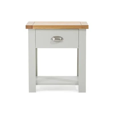 Oak&More Somerset Oak and Grey Bedside Table