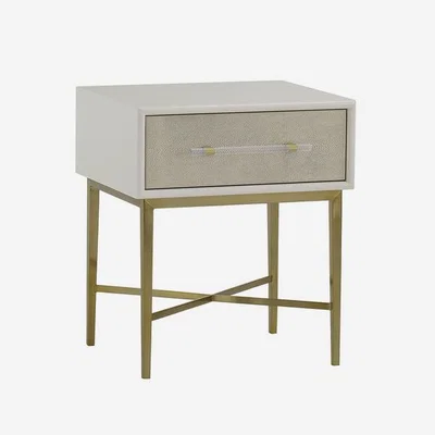 Olivia's Andrew Martin Alice Bedside Table White
