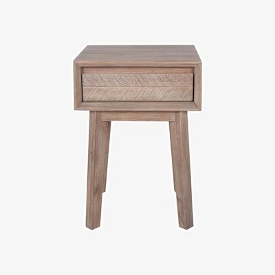 Olivia's Olivia's Melville Acacia Wood 1 Drawer Bedside Unit in Sand Wash