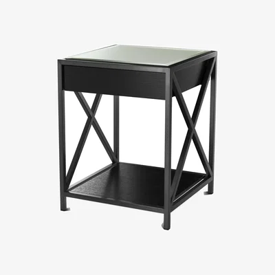 Olivia's Eichholtz Beverly Hills Bedside Table in Bronze Finish