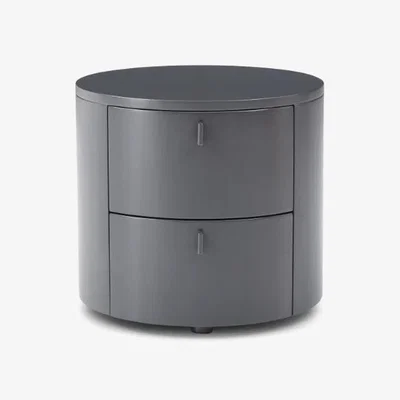 Olivia's Tommy Franks Sims Bedside Table in Matte Anthracite