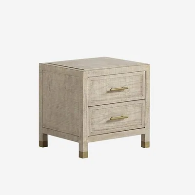 Olivia's Andrew Martin Raffles 2 Drawer Bedside Table Natural