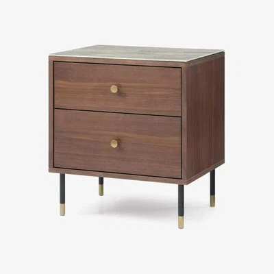 Olivia's Twenty Ten Willow Tobacco Walnut Bedside Table | Outlet