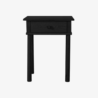Olivia's Gallery Interiors Wycombe 1 Drawer Bedside Black