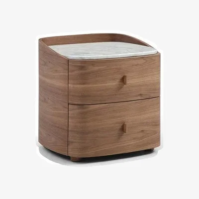 Olivia's Tommy Franks Vertu Bedside Table in Walnut