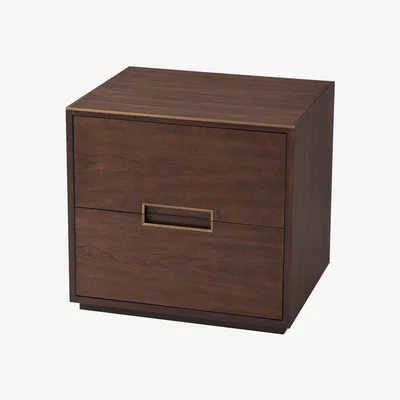 Olivia's TA Studio Bosworth Bedside Table Almond