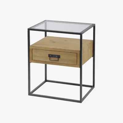 Olivia's Libra Kempsey Bedside Cabinet Wooden