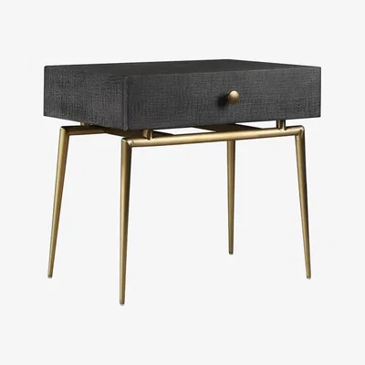 Olivia's DI Designs Greyshott Dark Grey Bedside Table