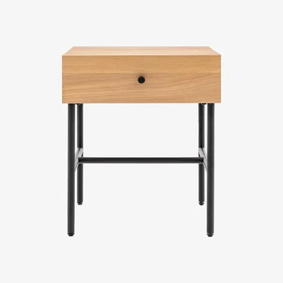 Olivia's Gallery Interiors Kingsley 1 Drawer Bedside in Natural