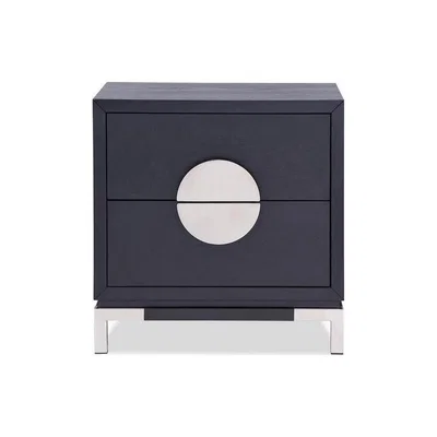 Olivia's Liang & Eimil Otium Bedside Table Polished Stainless Steel